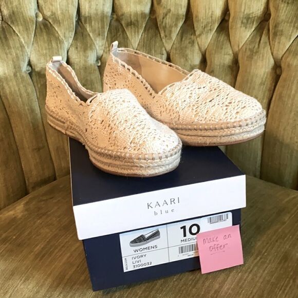 Kaari Blue, Ivory slip on’s. Women’s 10. - Picture 5 of 5